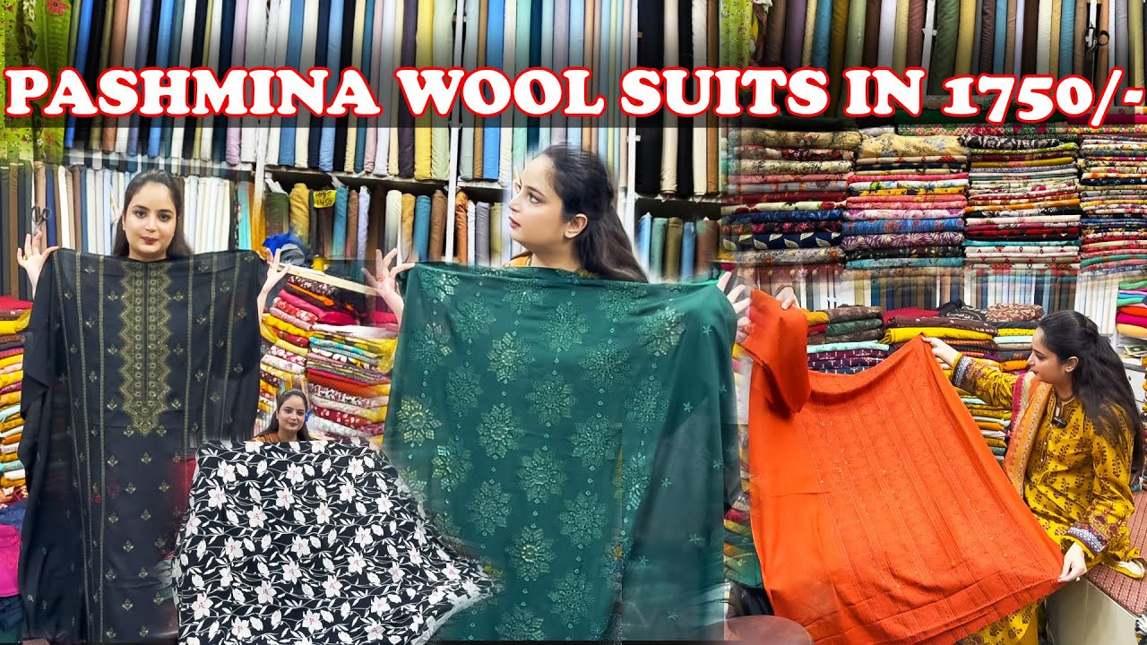 Affordable Pashmina & Karandi 2-Piece Winter Dresses Only Rs.1700 | Lal Kurti Bazar Shopping