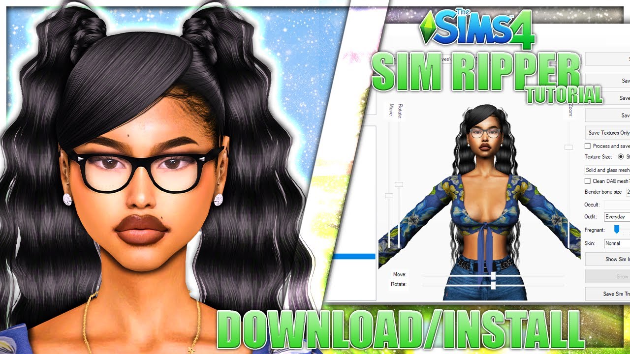 HOW TO DOWNLOAD & INSTALL TS4 SIM RIPPER FOR RENDERS | Sims 4 Tutorial