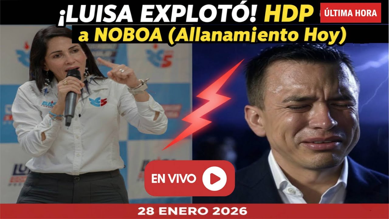 ¡LUISA EXPLOTÓ! El insulto a NOBOA tras el ALLANAMIENTO de hoy (Lo dijo TODO)