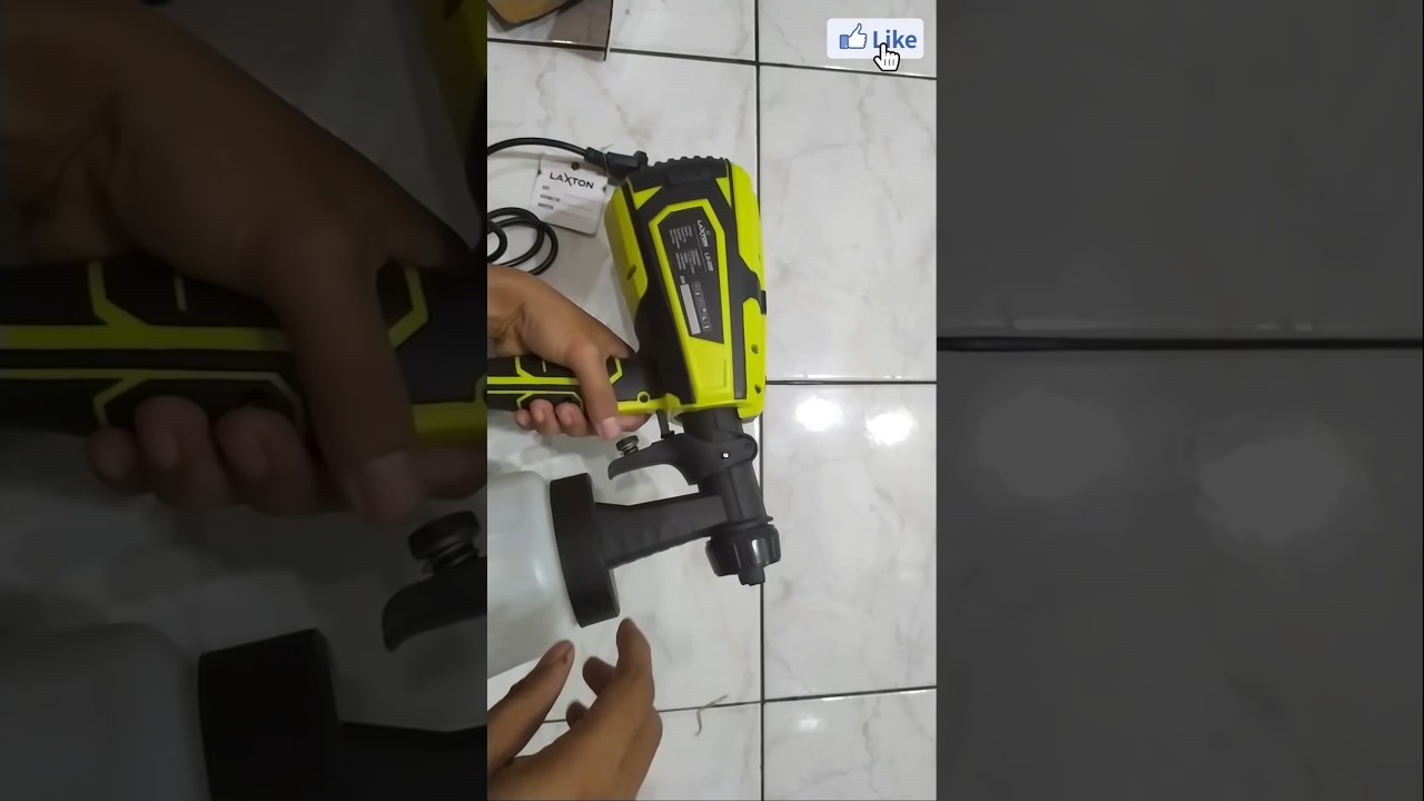 Unboxing mesin cat semprot elektrik terbaik dan berkualitas dari laxton 