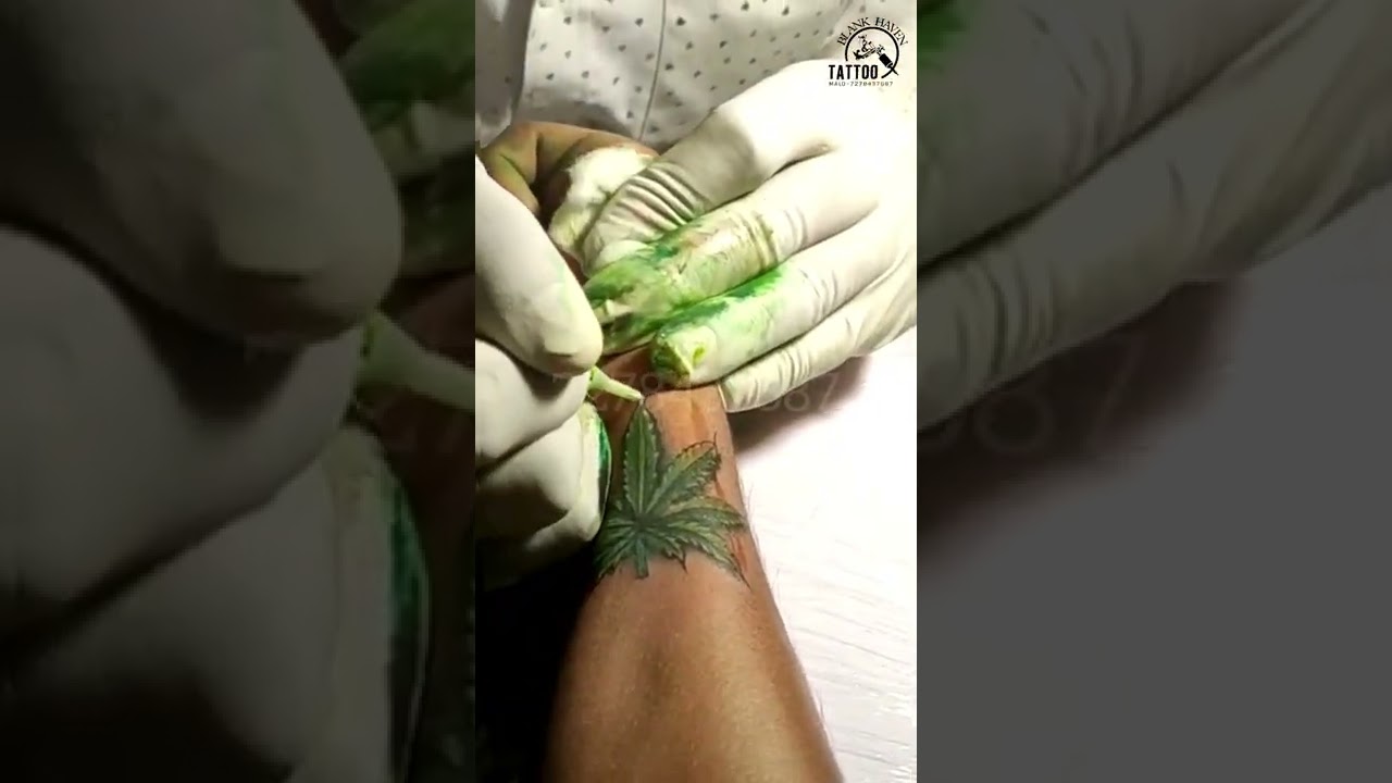leaf tattoo dijion #youtubeshorts #MALO #shortvideo #tattoo #Animal LOVER'S
