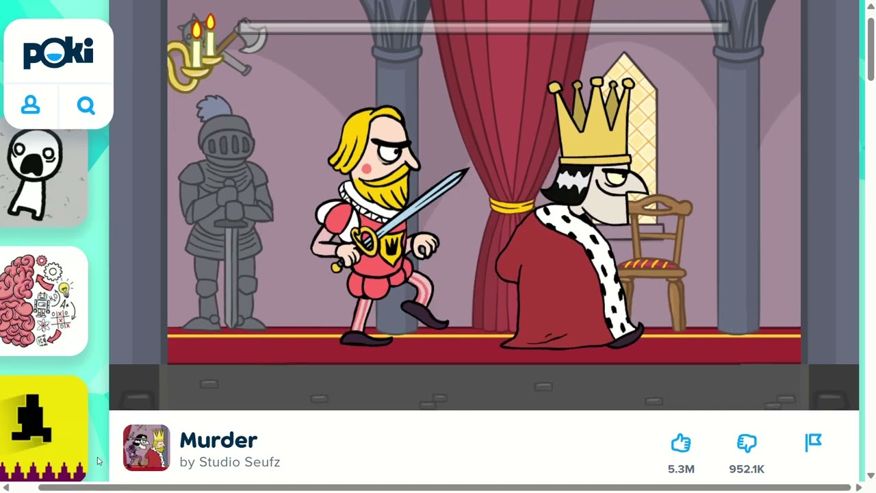 Murder Flash Gameplay No Commentary - Ending 4: The Good King Lives