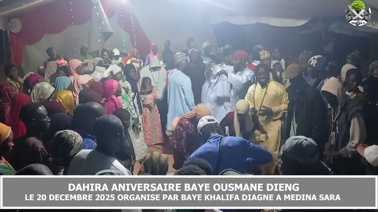Aniversaire Baye Ousmane Dieng le 20 décembre 2025 à kaolack sara organisé par Baye Khalifa Diagne