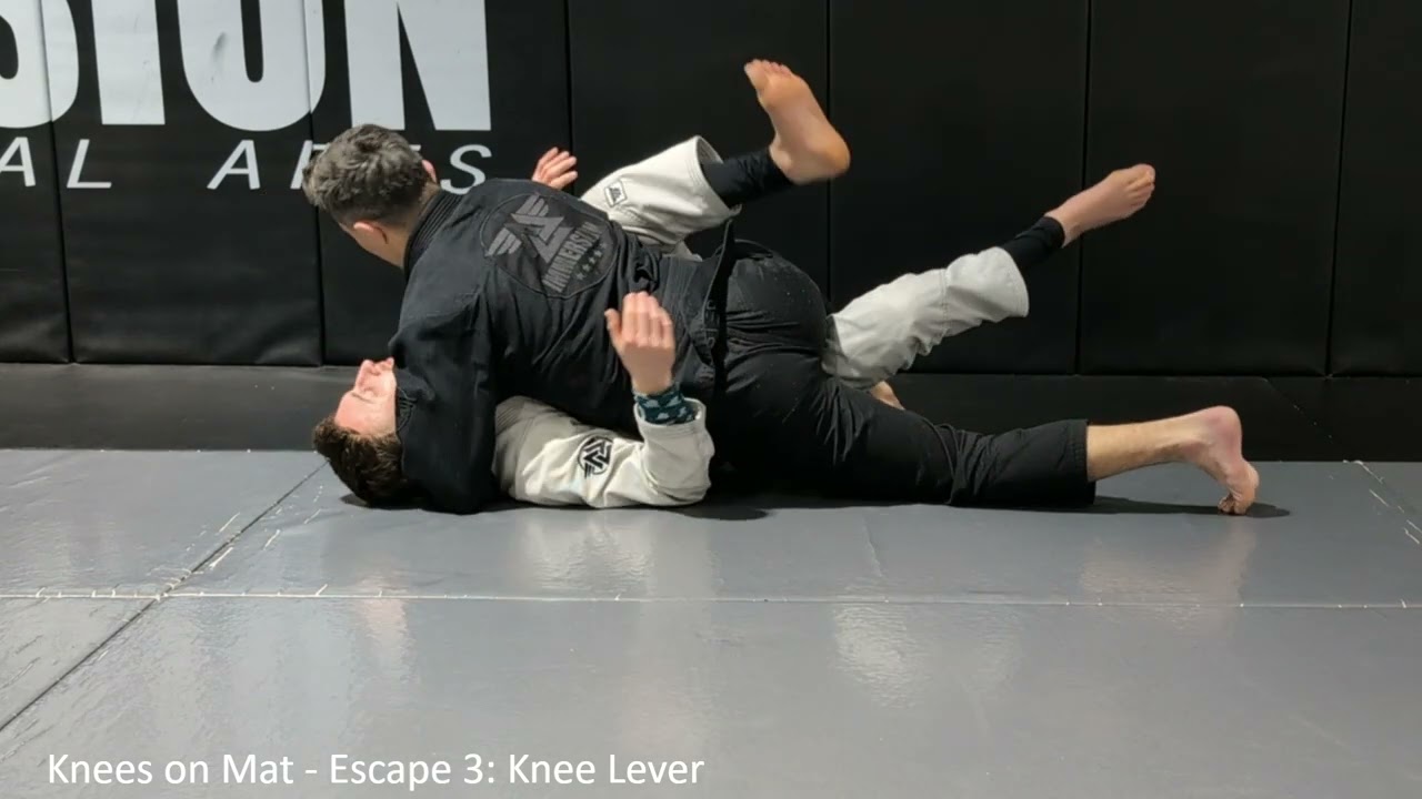 6. Knees on Mat - Escape 3: Knee Lever