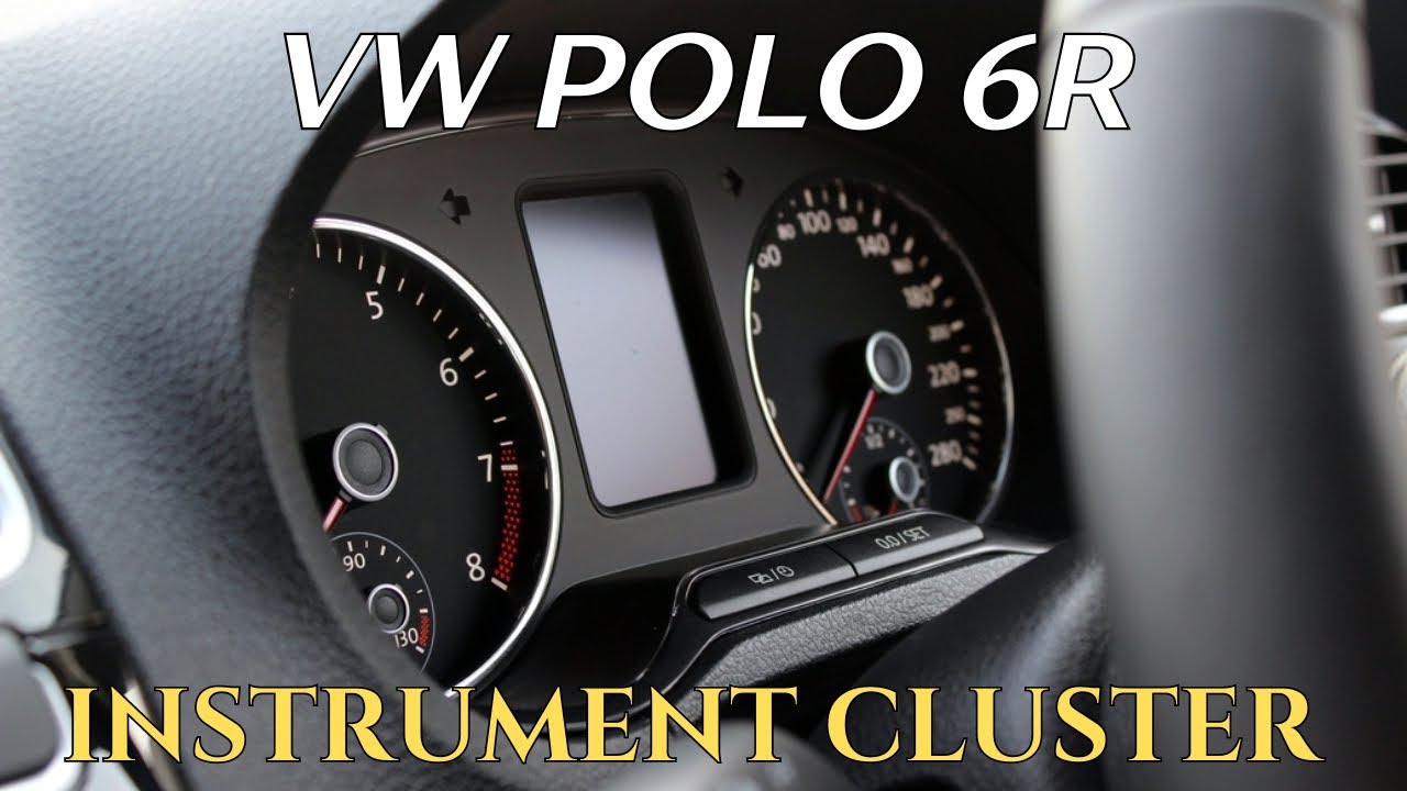 Polo 6R - Снятие и установка комбинации приборов