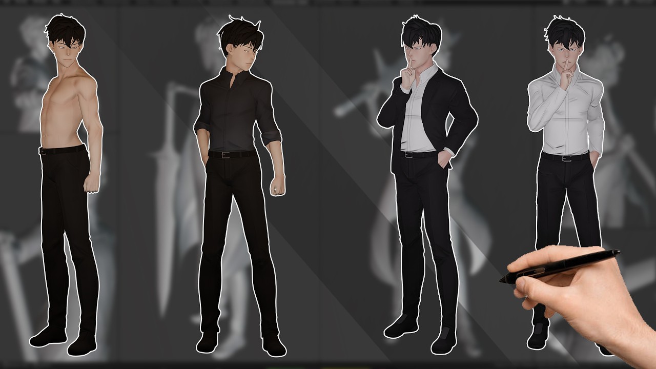 Solo Leveling's Sung Jin-woo Character Sculpting in Blender | 20hrs of Work in 1hr