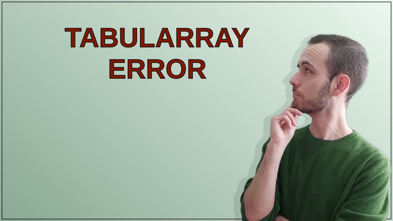 Tex: tabularray error