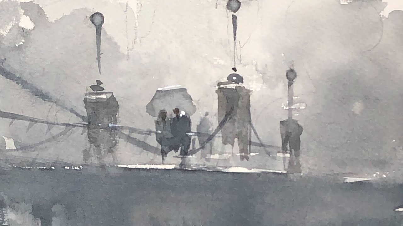 Advancing with Watercolor: Developing a Motif with soft edges