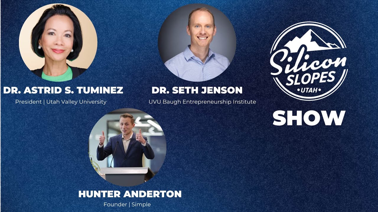 President of Utah Valley University Astrid Tuminez Interviews Seth Jenson and Hunter Anderton