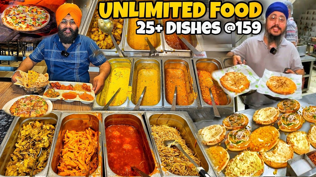 25+ Items Wala Unlimited food Buffet At Rs.159/- Only | Street Food India