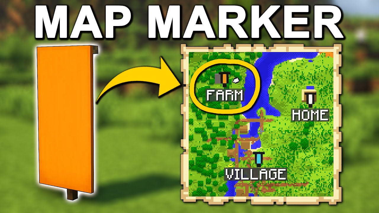 How to Make a MAP MARKER in Minecraft (Tutorial)