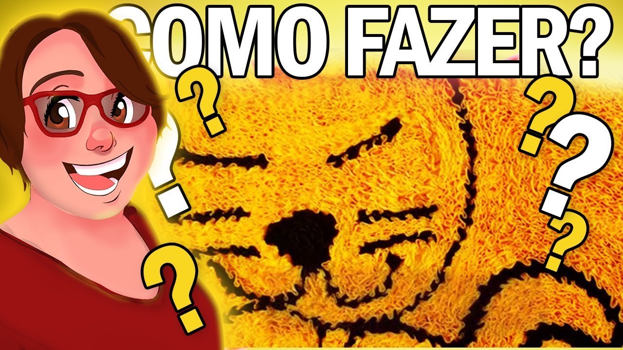 COMO FAZER TAPETE DE GATINHO(FRUFRU)