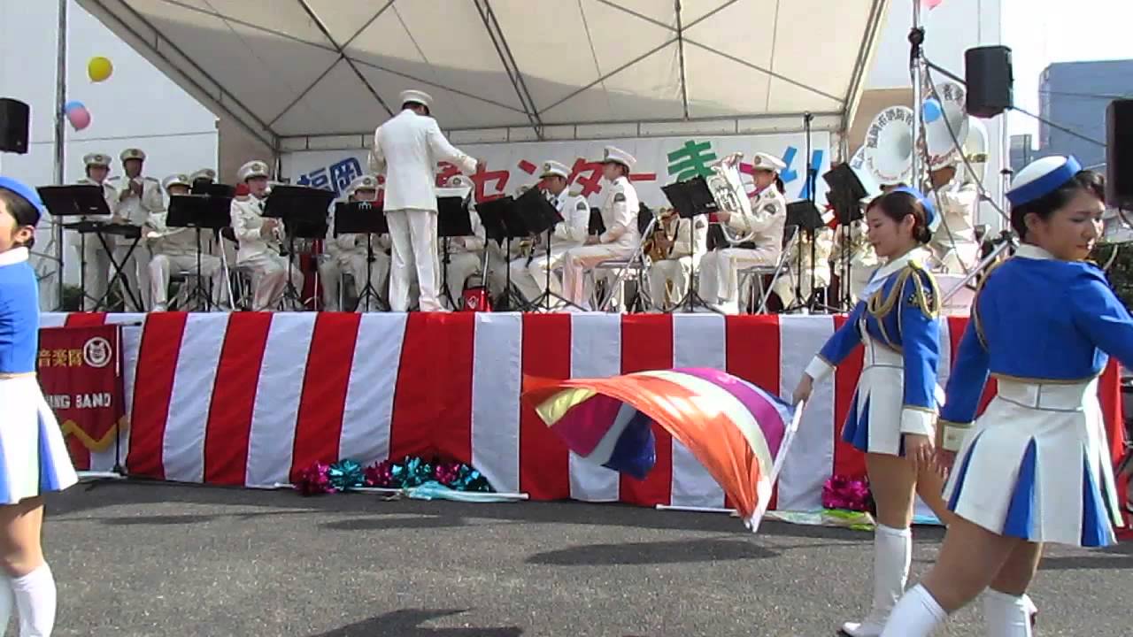 福岡市消防音楽隊　Ｆ・クィーンズ　アナと雪の女王　流通センター祭り