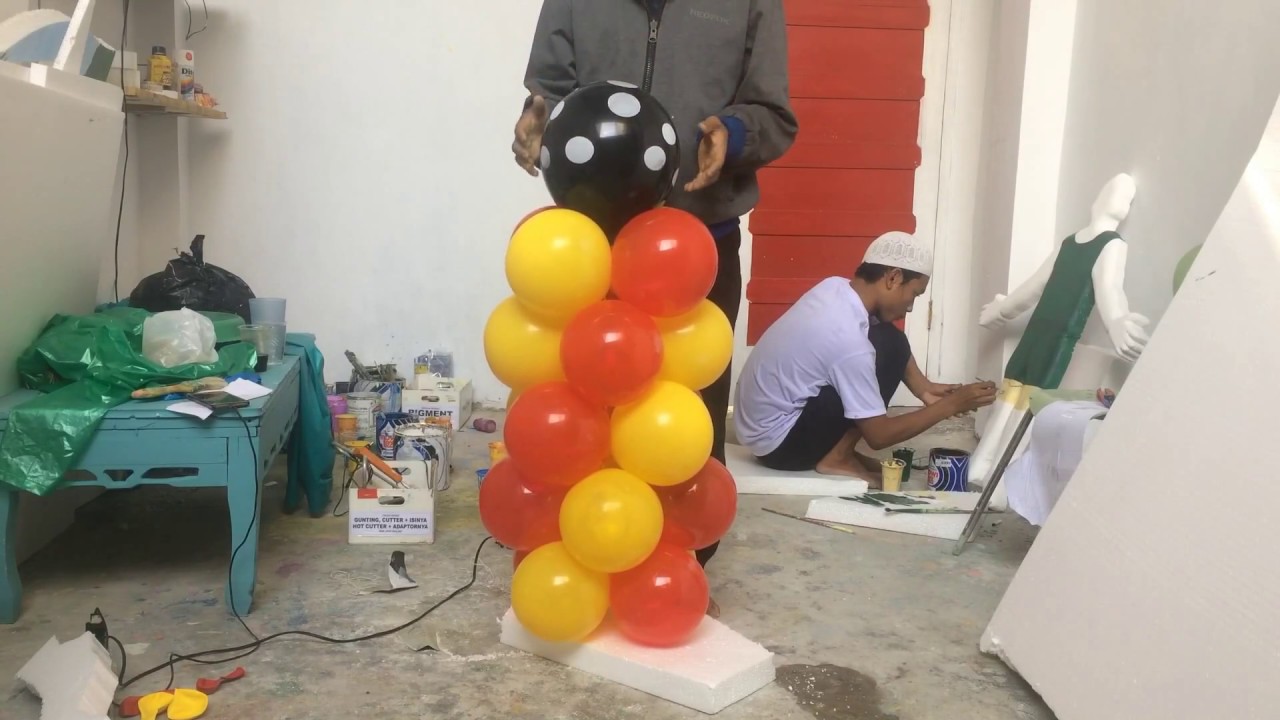 Membuat Balon Standing mudah dengan alat sederhana