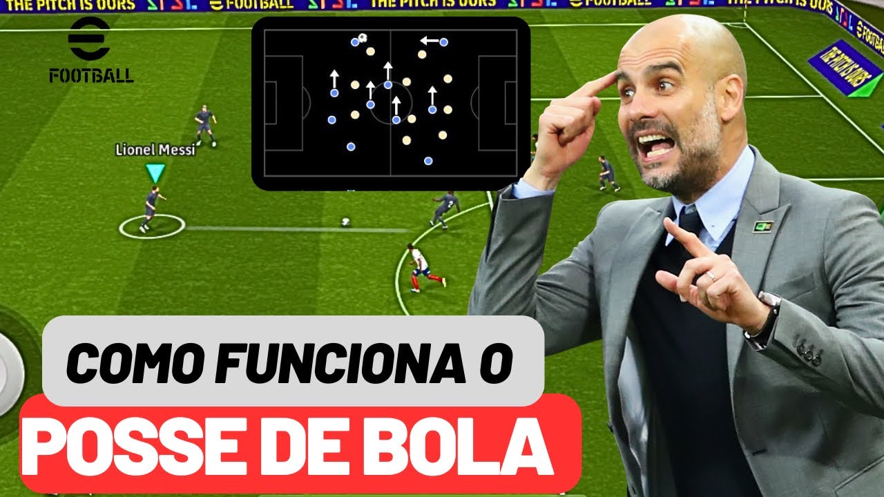 TUTORIAL ATUALIZADO✅ EXPLICANDO COMO FUNCIONA O ESTILO POSSE DE BOLA NO EFOOTBALL MOBILE + GAMEPLAY