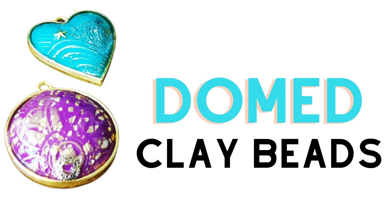 Easy way to make domed clay pendants