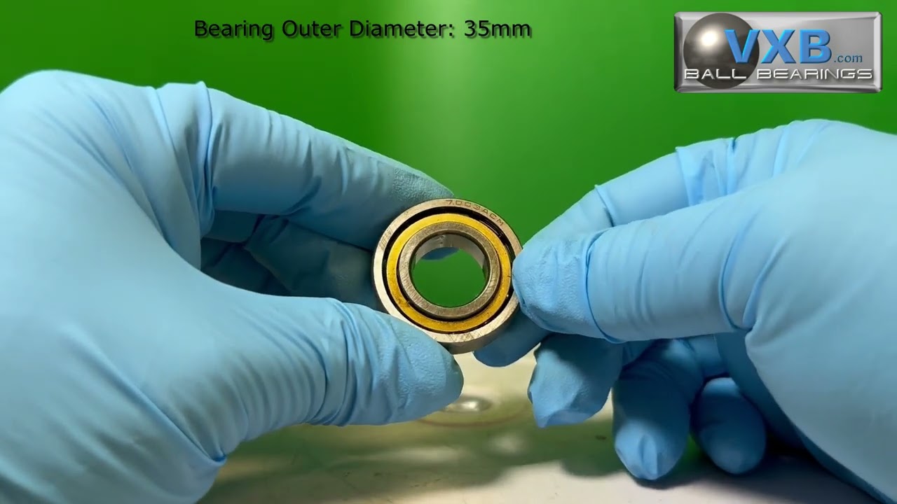 7003ACM Ball Bearing Single Row Angular Contact Ball Bearing 17x35x10mm