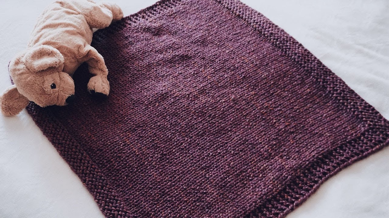 MANTITA PARA BEBÉ TEJIDA A DOS AGUJAS/TRICOT - TUTORIAL | Danii's Ways