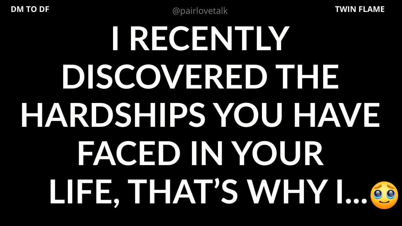 DM 💌 I just discovered the hardships you have faced in your...😱😰 DM TO DF 🖤 Divine Masculine Energy