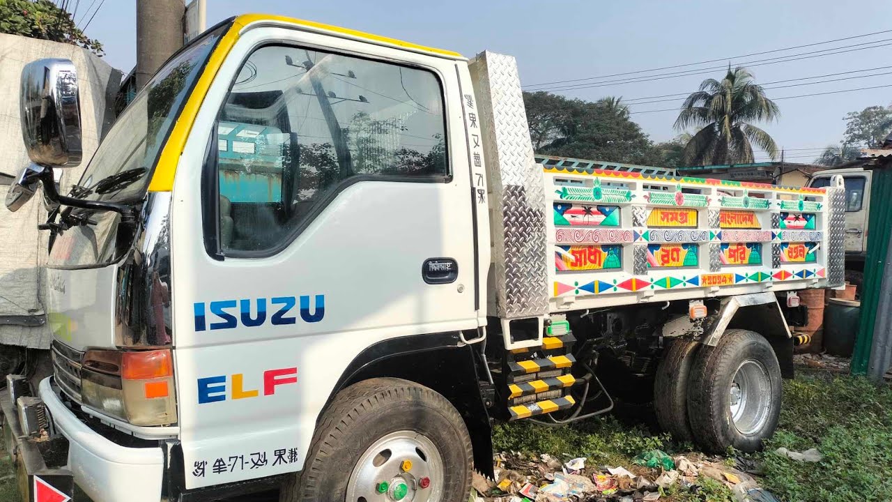 ON Text জাপানি ISUZU ELF ড্রামট্রাক বিক্রয় করা হবে