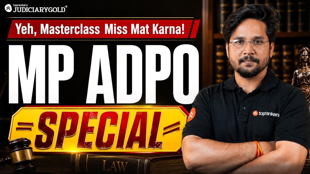 MP ADPO 2026 Special Masterclass | Join Before It Closes