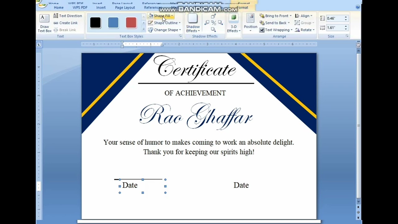 Certificate Kaise Banaye | MS Word Certificate Banane Ka Tarika (Step by Step)