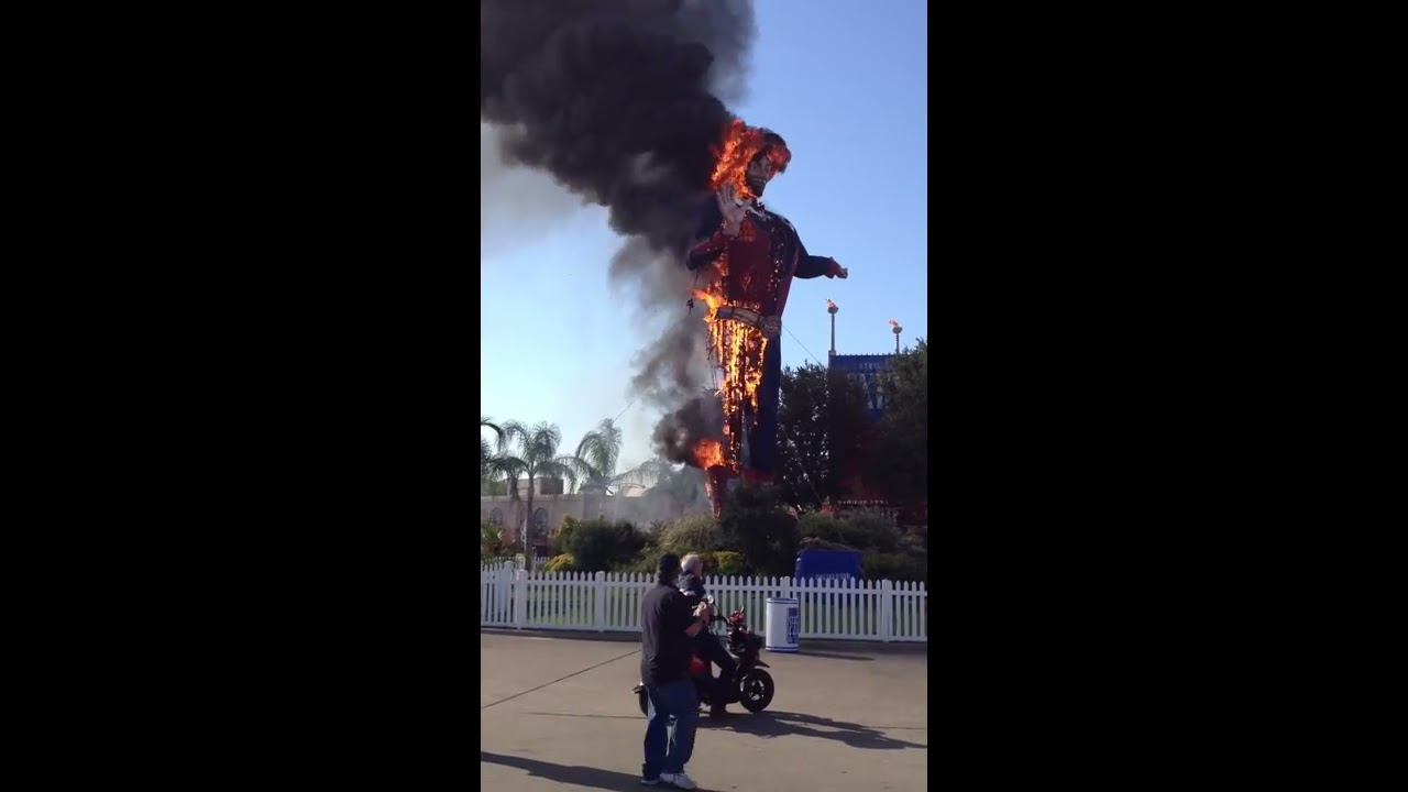 Big Tex on Fire