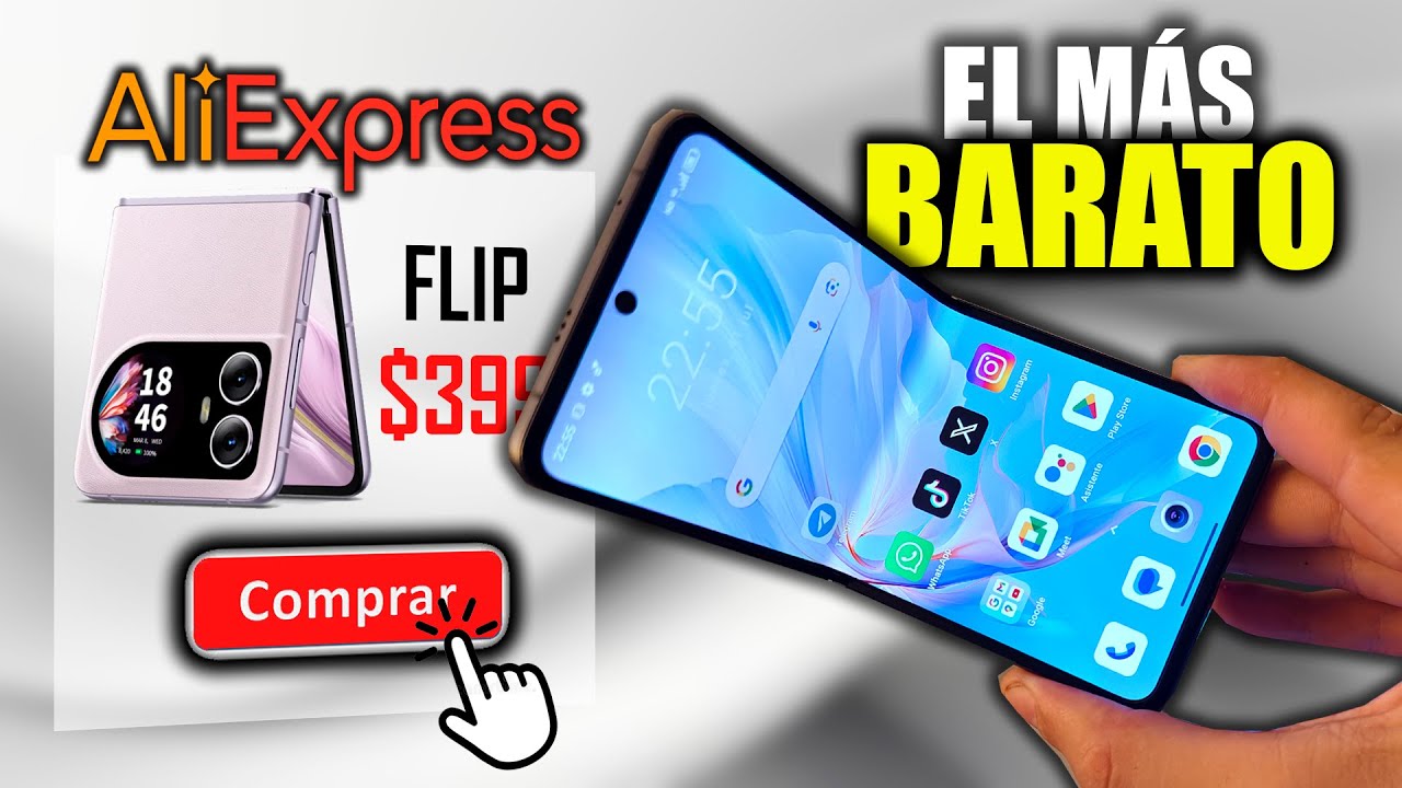 COMPR&Eacute; el M&Oacute;VIL PLEGABLE (FLIP) m&aacute;s BARATO de AliExpress y me lleg&oacute; esto...