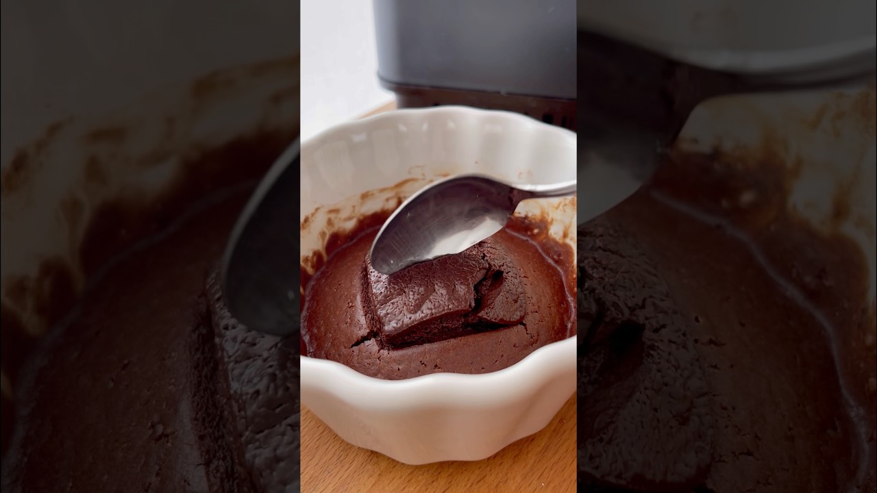 TORTINO AL CIOCCOLATO in friggitrice ad aria ❤️&zwj;🔥 #ricettafacile #airfryer