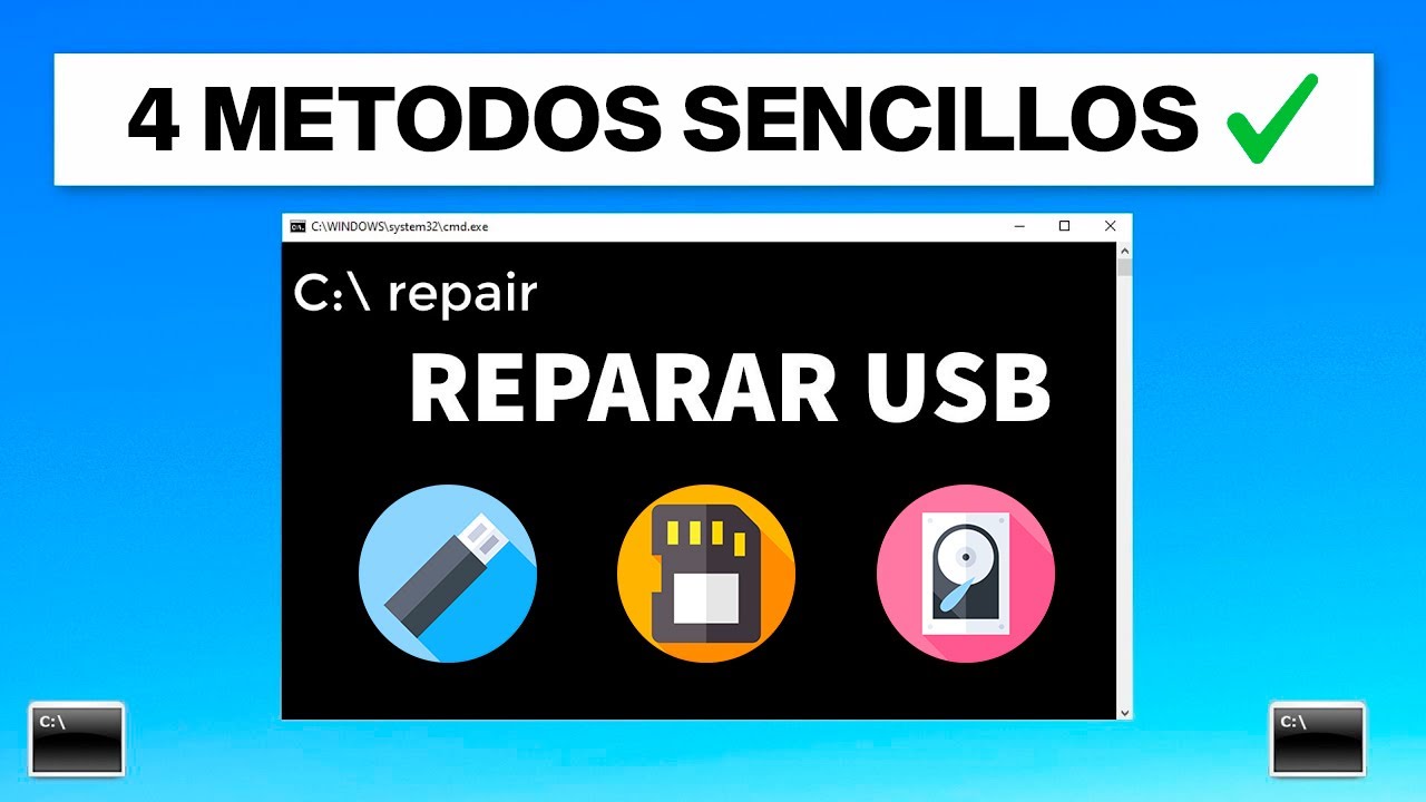 4 M&Eacute;TODOS para REPARAR una MEMORIA da&ntilde;ada | USB, SD y Disco Duro