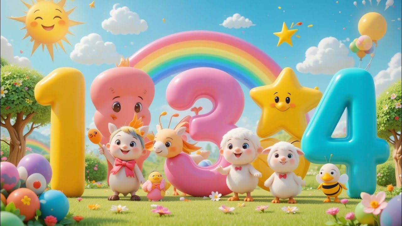 Fun Number Song for Kids | Learn 1 to 10 with Rhymes 🎵