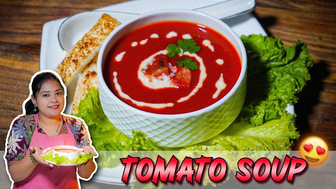 Market Jaisa Tomato Soup Ghar Par | Easy Tomato Recipe 🍅