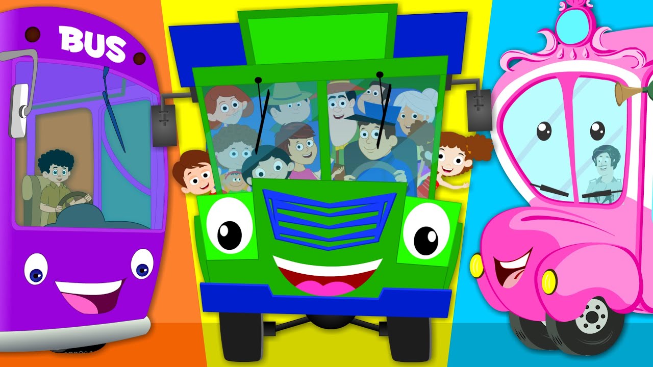 Wheels On The Bus Go Round And Round Nursery Rhyme Kids Tv