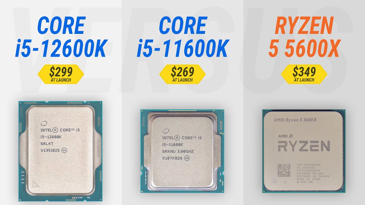 Сore i5-12600K vs Сore i5-11600K vs Ryzen 5 5600X w/ RTX 3080 Ti: Test in 6 games at Full HD [1080p]