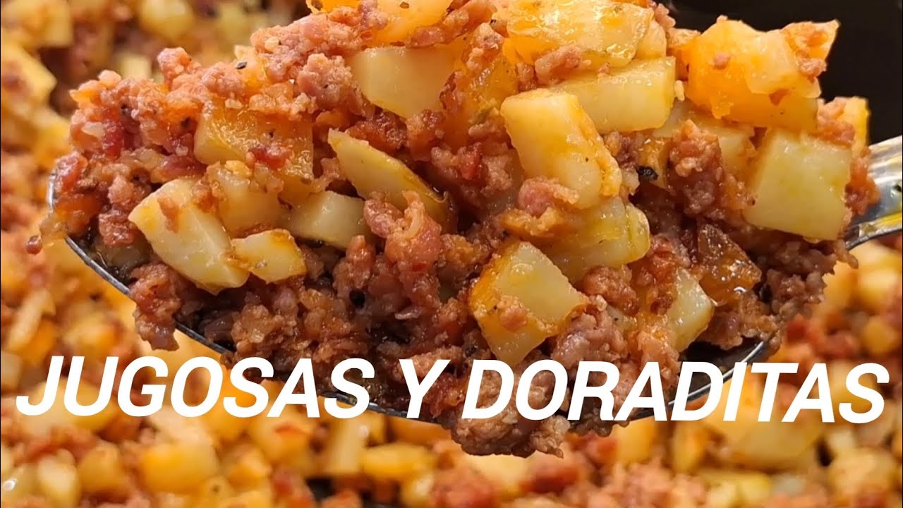 Papas con Chorizo Fácil y Deliciosas 😋 | Receta Casera en 3 Minutos