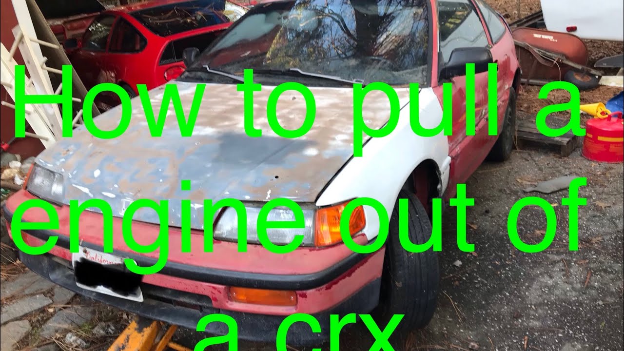 How to pull a motor out of Honda CRX