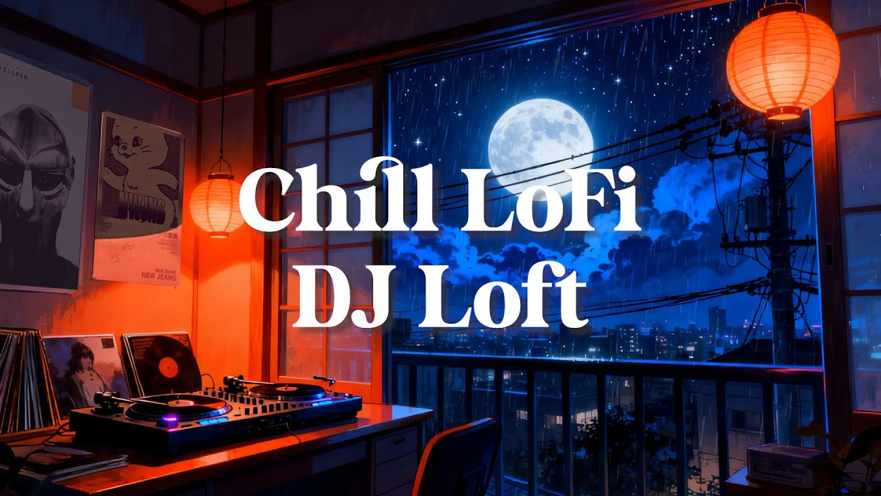 Chill LoFi DJ Loft for Rainy Days Chillin', Study, Work | Cozy Loft, Living Room Boom Bap Vibes