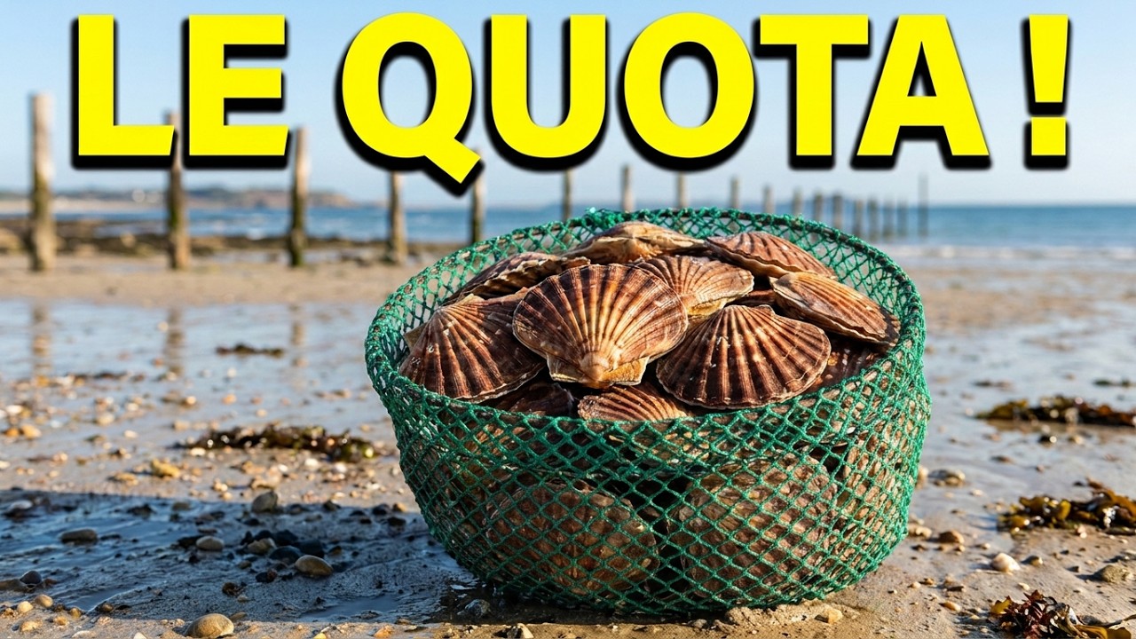Pêcher la coquille Saint JACQUES en Pêche à Pied aux Grandes Marées - comment pêcher