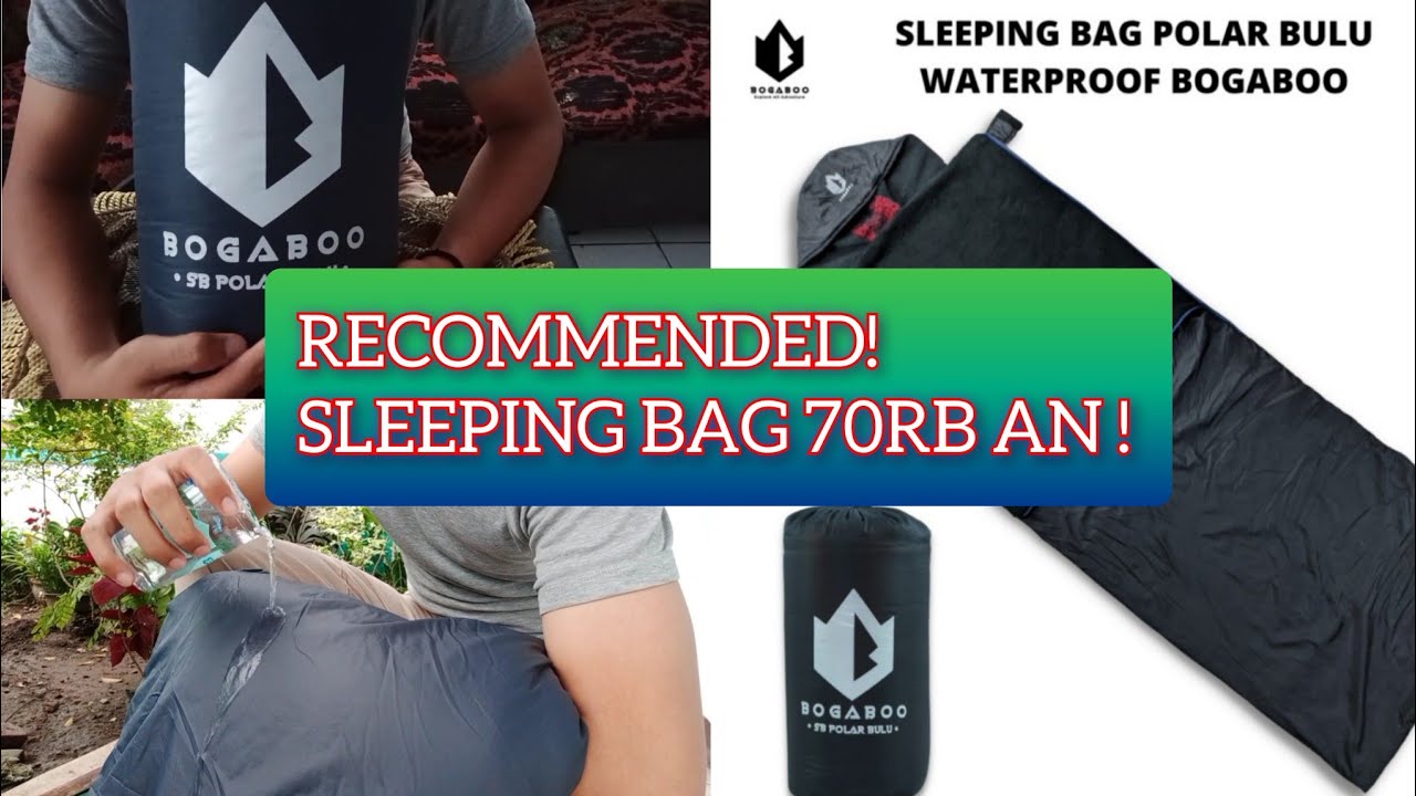 Sleeping Bag keren murah 70rb an ! bogaboo unboxing & review sleeping bag & tikar