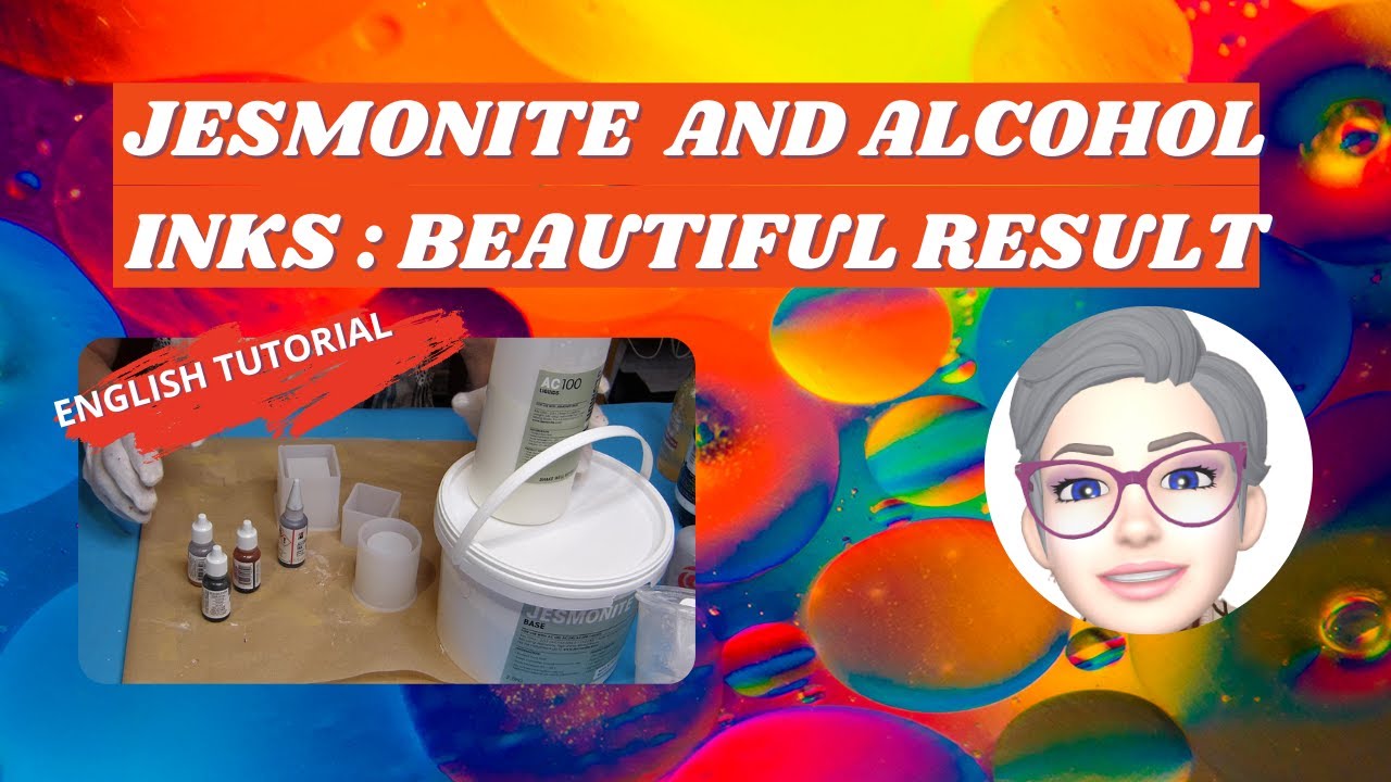 Jesmonite and alcohol inks! Beautiful result ! Must see /#254