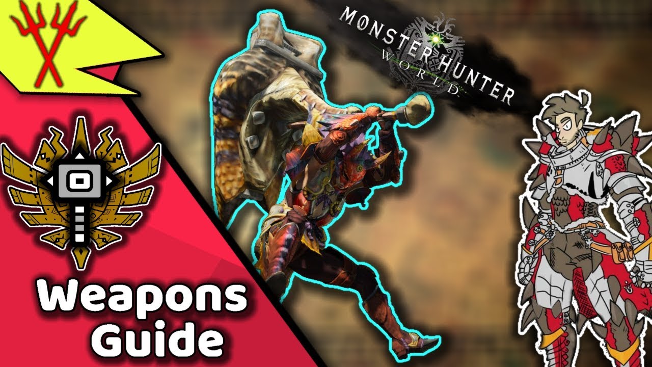 Monster Hunter World Weapons Guide HAMMER! Best Moves! (Tutorial)