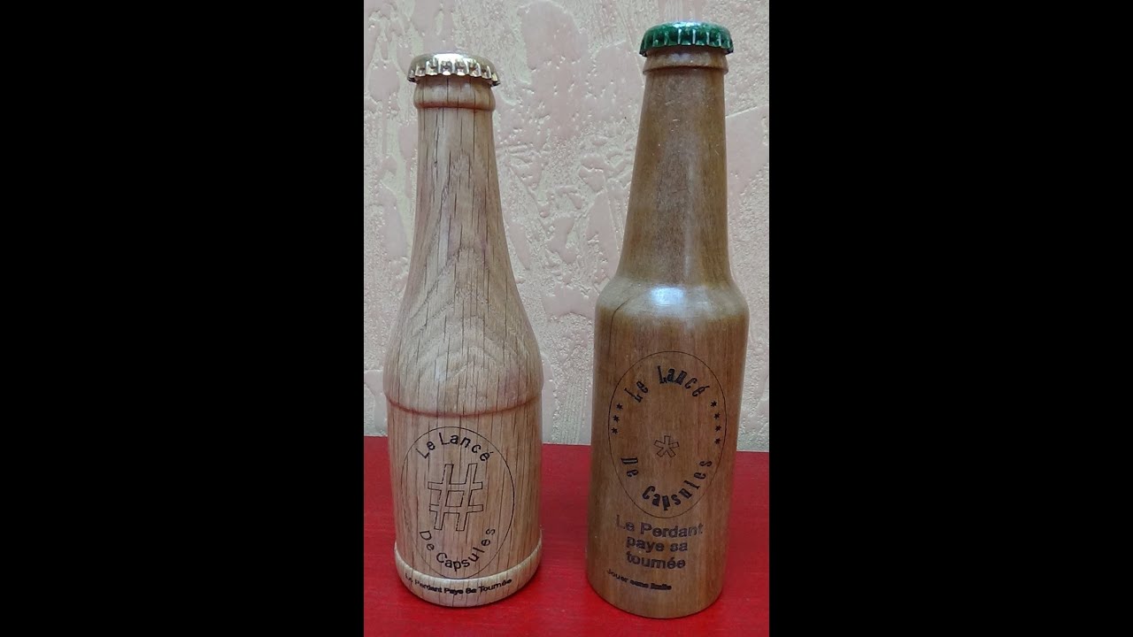 Bouteille pour lancé de capsules