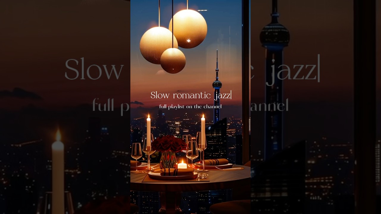 Enjoy the full playlist of slow romantic jazz on our channel.🎵❤️  #musicfordinner #datenightmusic