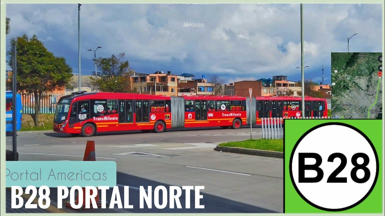 B28 Portal Americas ➡️ Portal Norte 🚍 [4k/60]  Transmilenio Bogotá - Colombia 🇨🇴