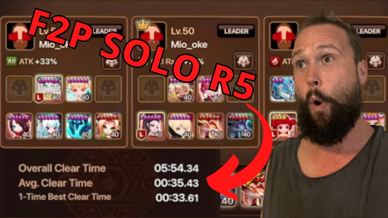 Fast, Safe F2P Solo R5 - Summoners War