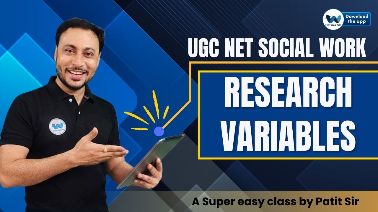 Variables in Research Explained Simply | Types of Variables for UGC NET Social Work 2025