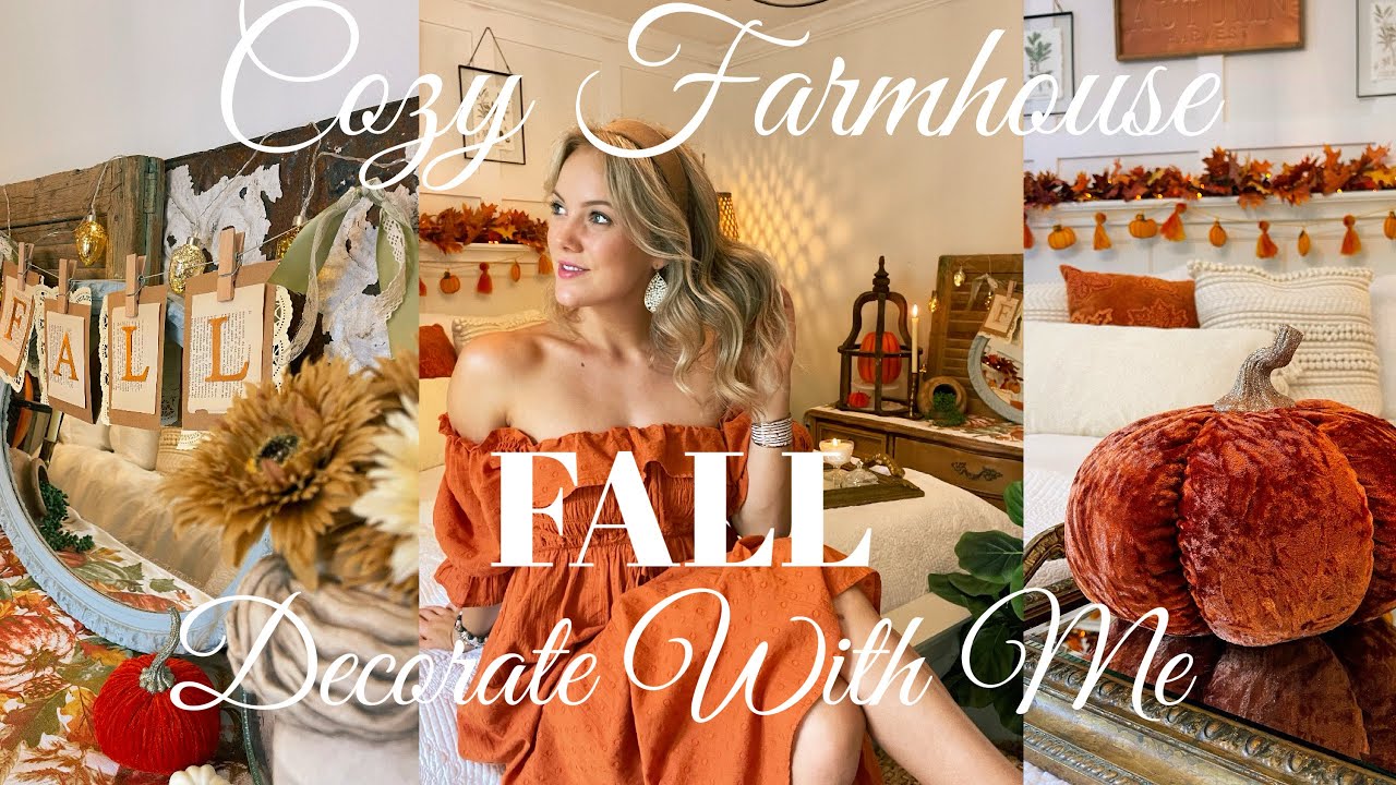 2022 FALL COZY BEDROOM DECORATE WITH ME PART 3| Fall farmhouse Bedroom Decor Ideas |