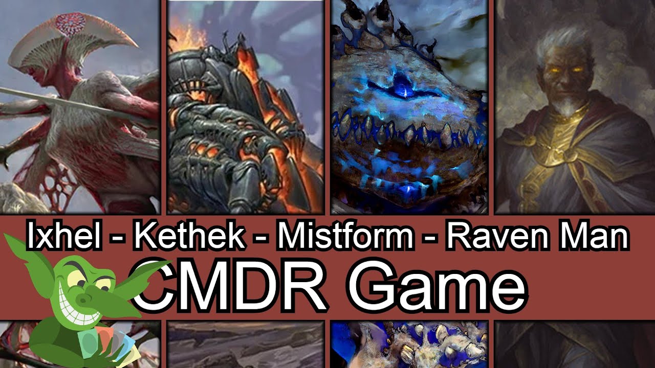 🧪♪That game is pooooison♪🧪 Ixhel vs Kethek vs Mistform vs Raven Man #edh #cmdr game play