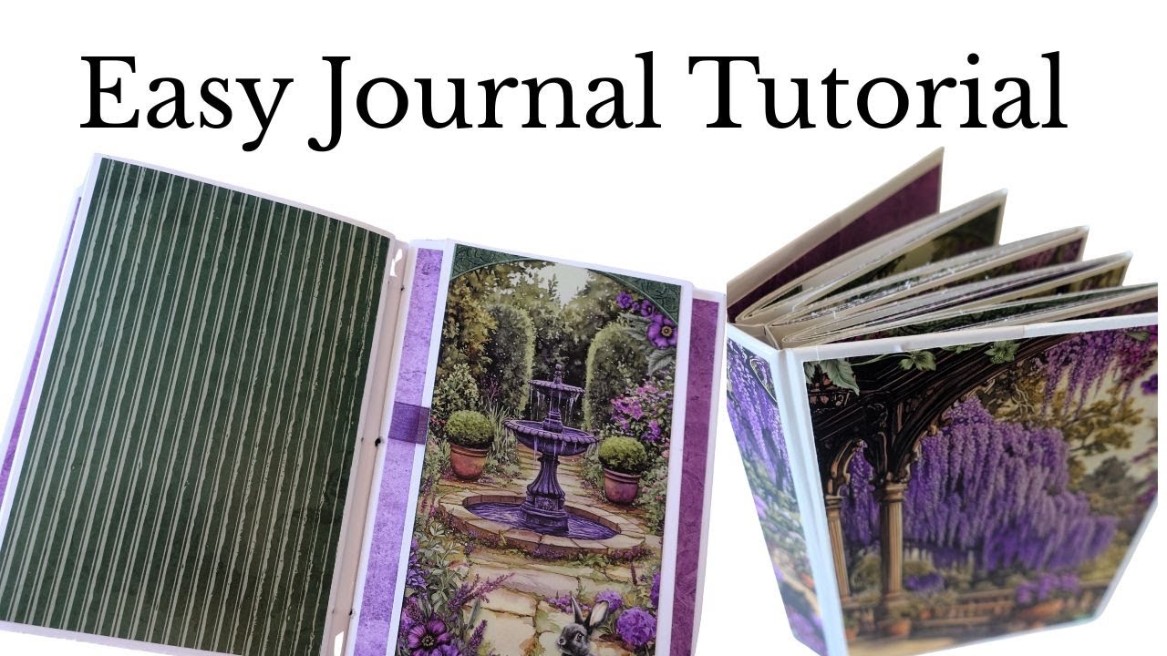Beginner Friendly Journal Tutorial - Gothic Garden