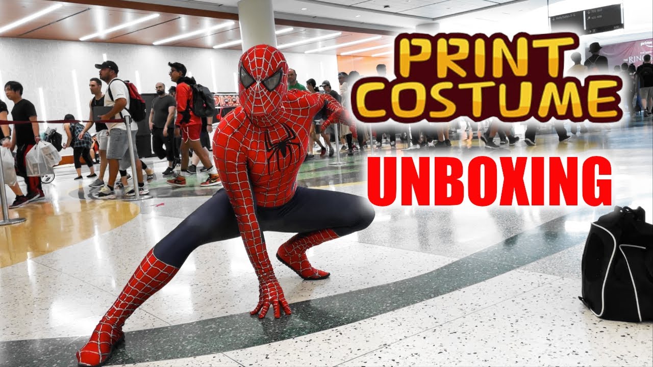 Raimi Spiderman Cosplay suit Unboxing from Printcostume